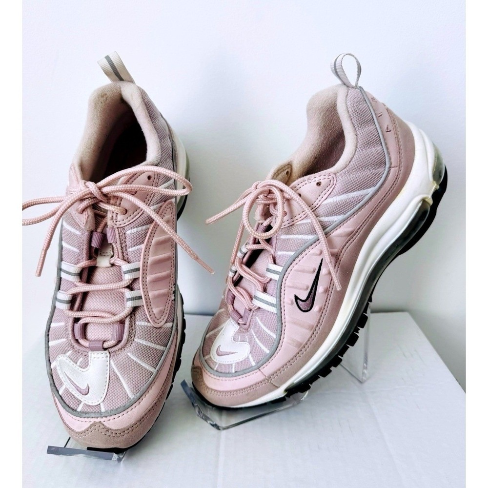 Nike Air Max 98 Sneakers Womens 8.5 Pink Retro Running Shoes